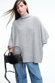 PONCHO TEJIDO Gris