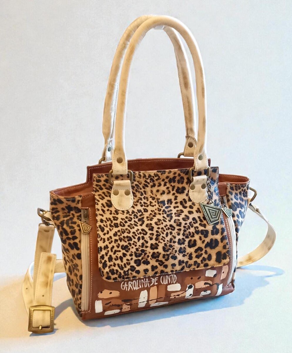 Cartera MILA Con Arte Pintada A Mano - Terra Y Print. 