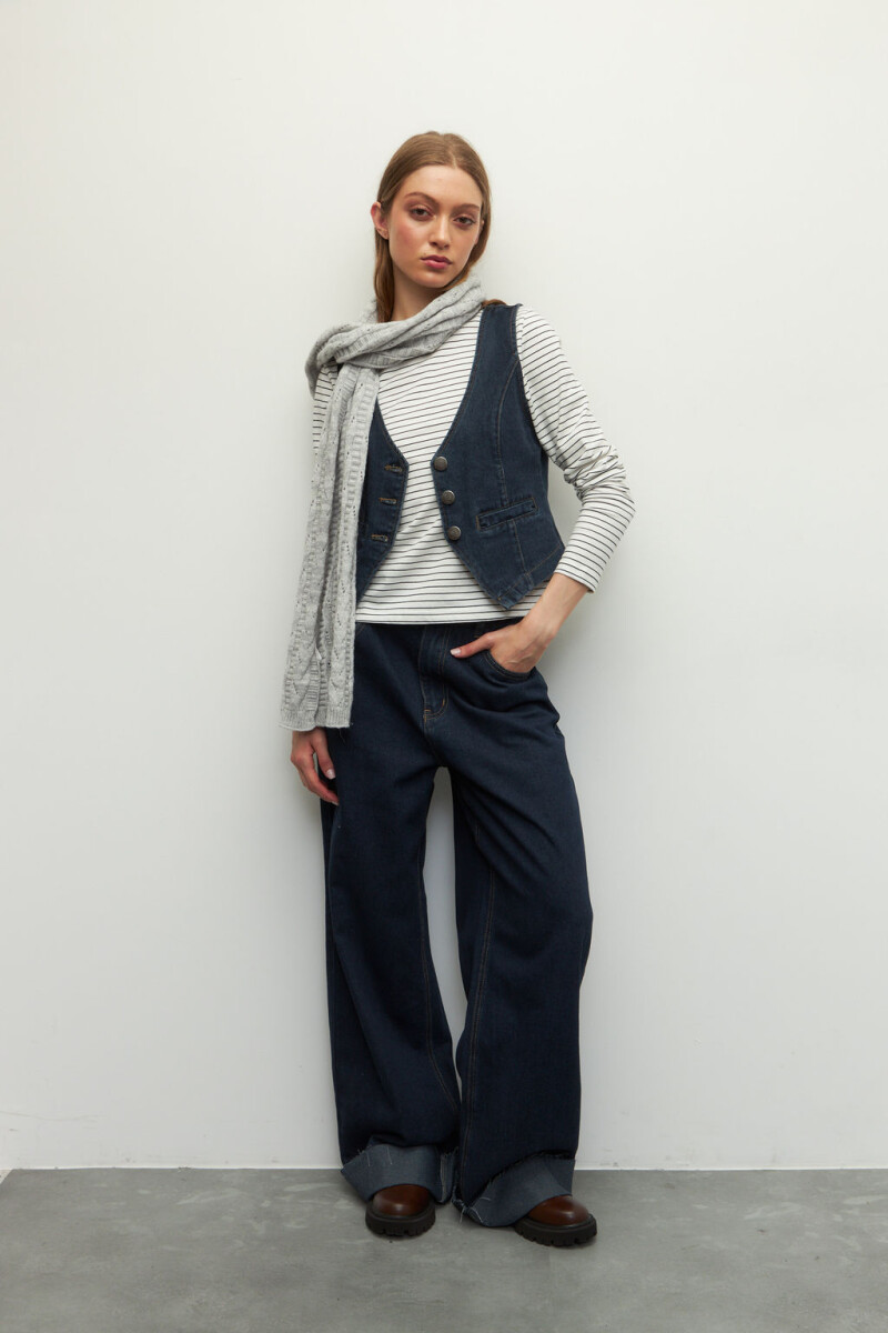 BUFANDA MOSS Gris Melange