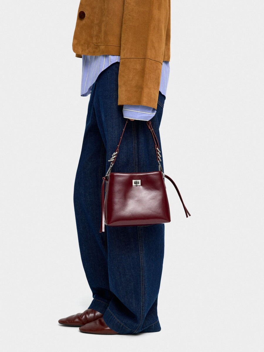 Bolso Tote Doble burdeos