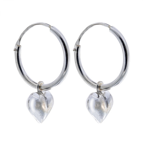 Aritos de Plata 925 con corazón Aritos de Plata 925 con corazón