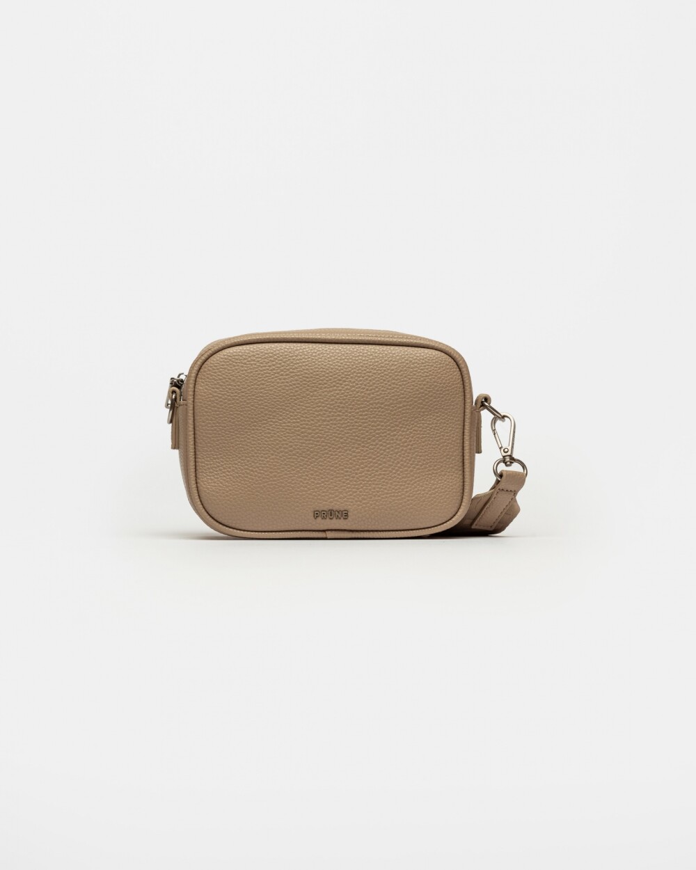 Mini Bag Adisa En Efecto Cuero Graneado Taupe