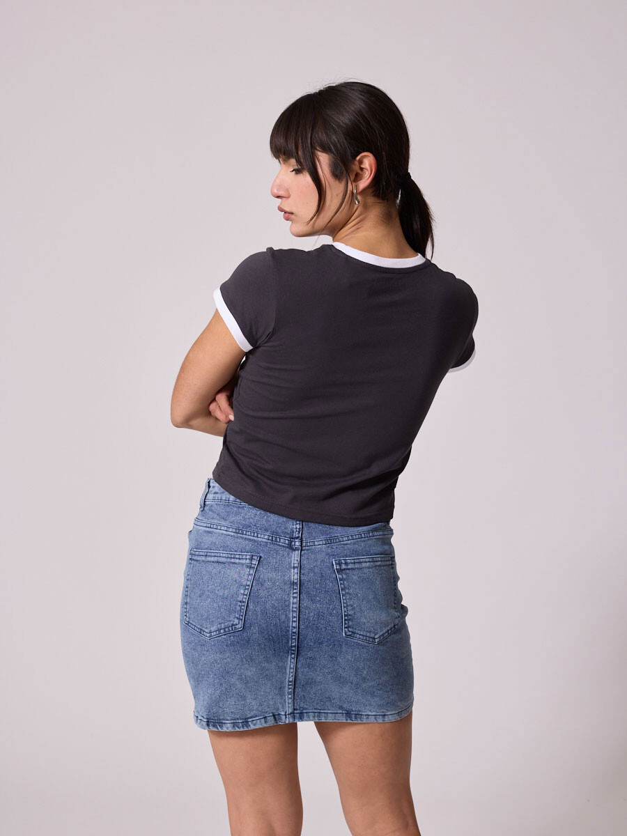 T-SHIRT CATIN DIXIE Gris Oscuro