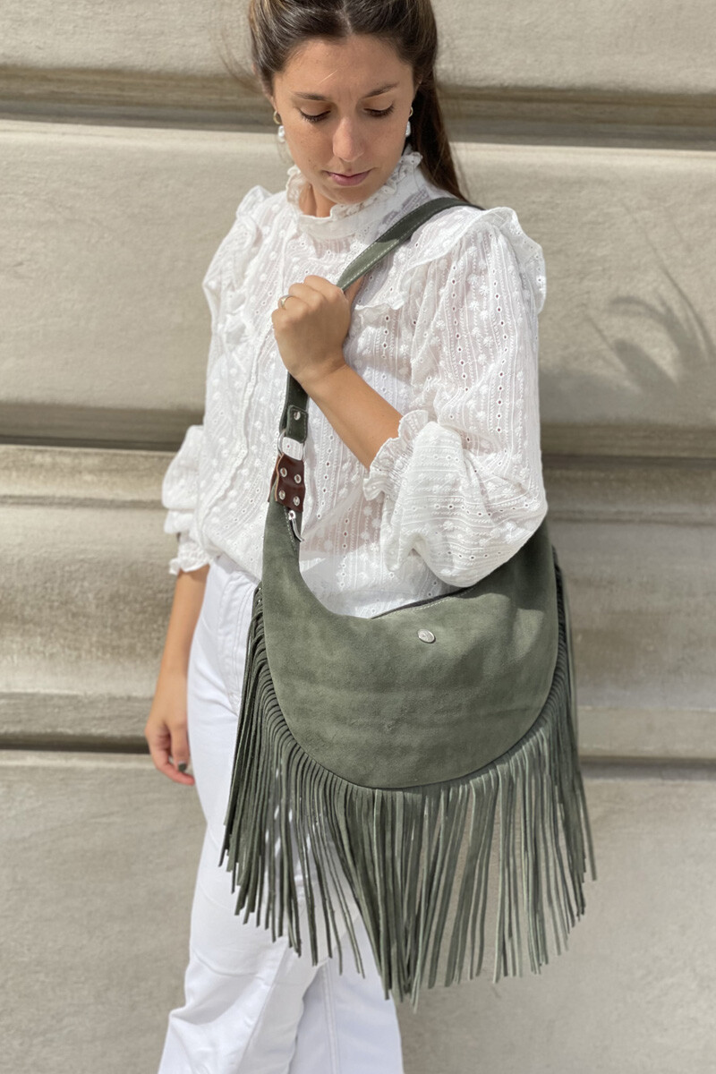 Cartera fede Verde gamuza