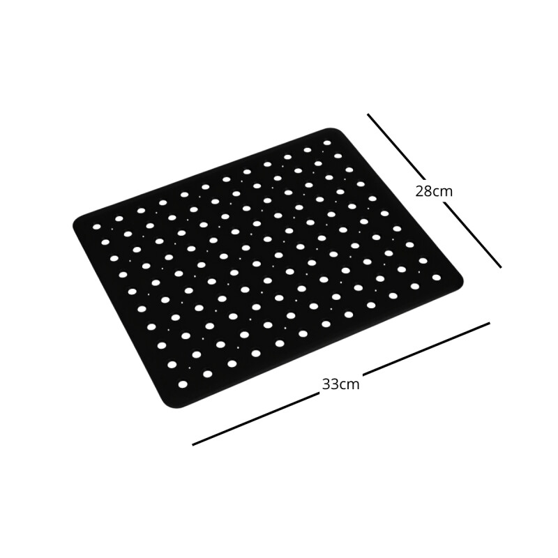 Escurridor de mesada/pileta 33x28cm NEGRO