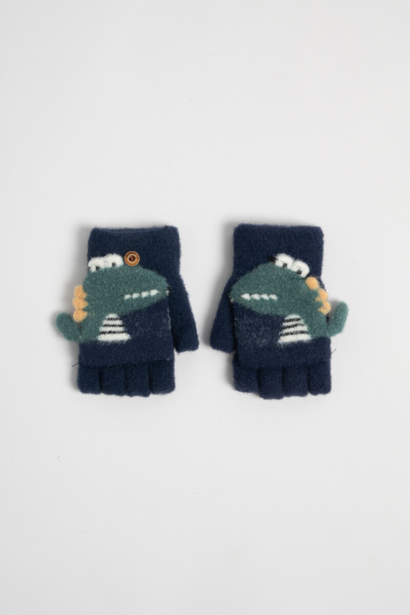 Guantes animales - Azul Marino 