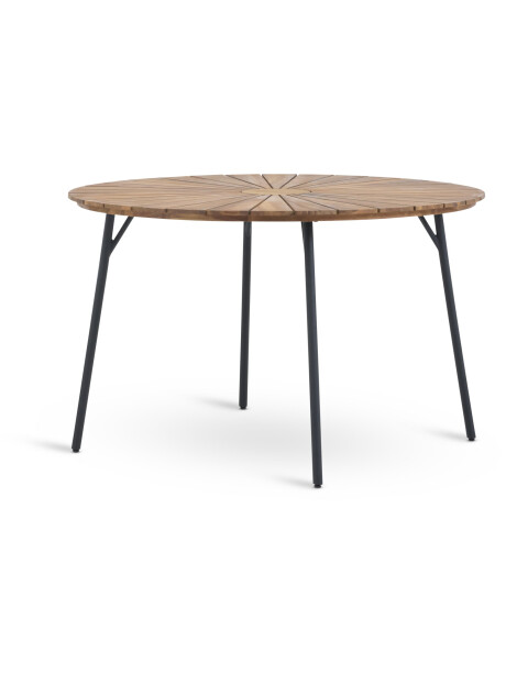 Mesa de jardín BASTRUP Ø120 mad dura/negro Mesa de jardín BASTRUP Ø120 mad dura/negro