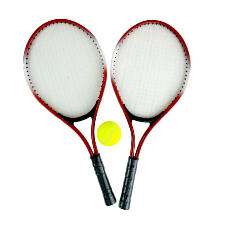 RAQUETA TENIS X2PCS METAL 53X22CM + PELOTA FUNDA RAQUETA TENIS X2PCS METAL 53X22CM + PELOTA FUNDA