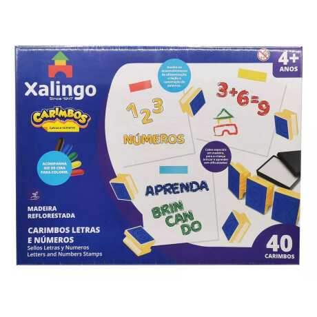 Sellos De Letras Y Números X40, Con Crayolas Xalingo Sellos De Letras Y Números X40, Con Crayolas Xalingo