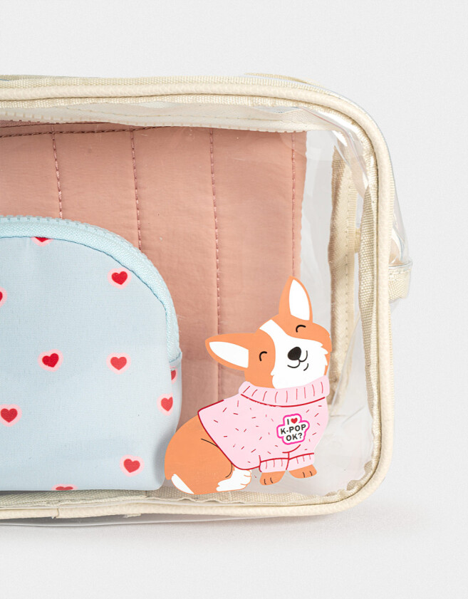 Porta Cosméticos Set De Portacosméticos - Azul Celeste