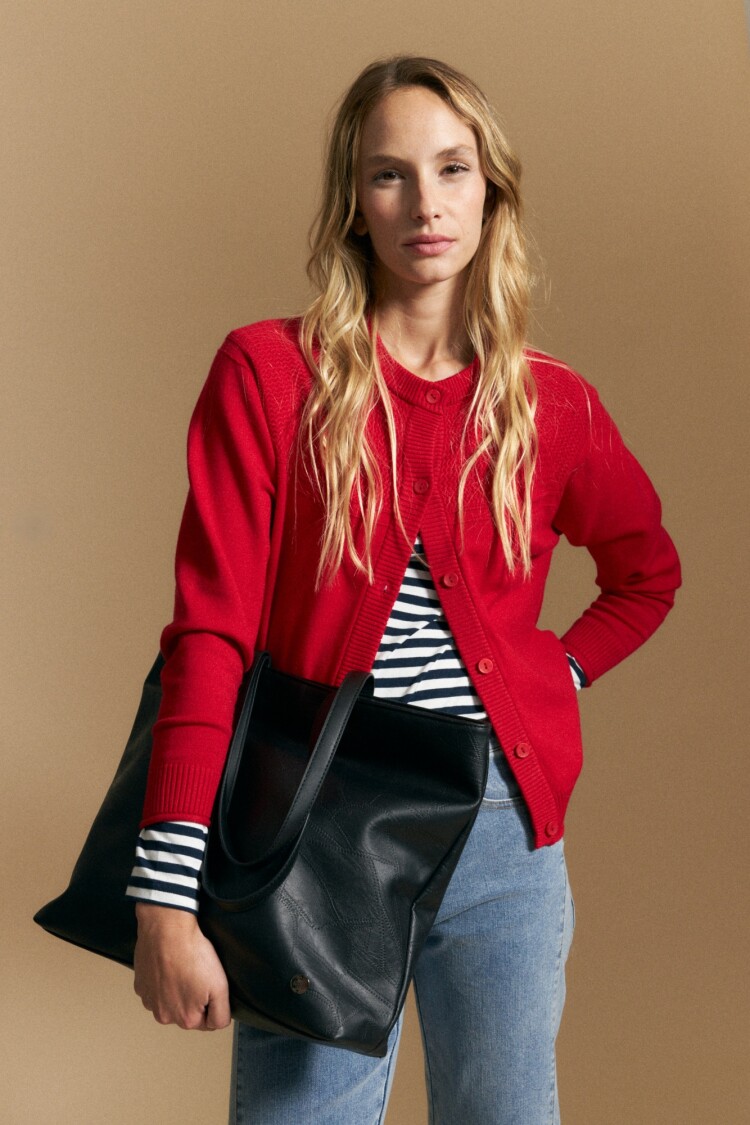 CARDIGAN JUSTIN Rojo