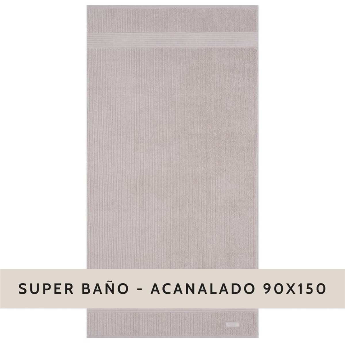 TOALLA GIGANTE ACANALADO BUDDEMEYER - 480 G/M2 - 1979 / BEIGE - 90X150 