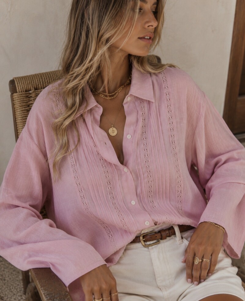 Camisa Zaira rosa
