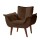 Sillón Butaca Eros Terciopelo 1 cuerpo MARRON