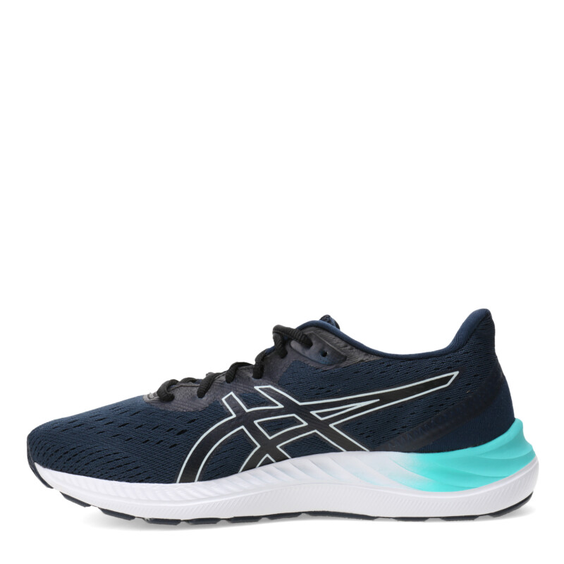 Championes de Mujer Asics Gel Excite 8 Azul Marino - Negro - Agua