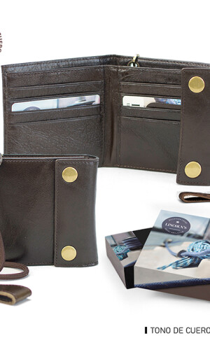 BILLETERA CUERO HEBE CAFÉ