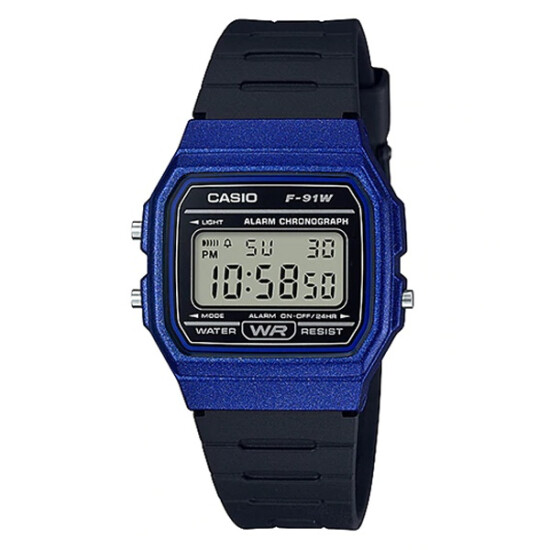 Reloj CASIO F91WM-2ADF en Resina Negro Esfera 35mm 0