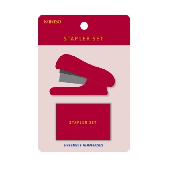 Mini engrampadora rojo