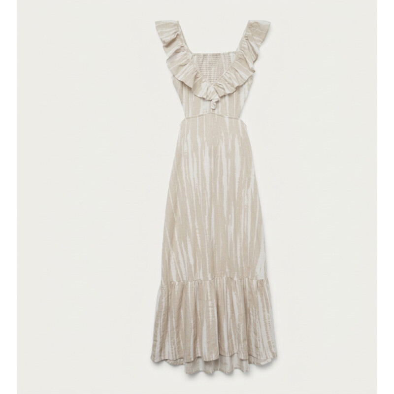 VMDICTHE S/L ANKLE DETAIL DRESS WVN GA Silver Lining