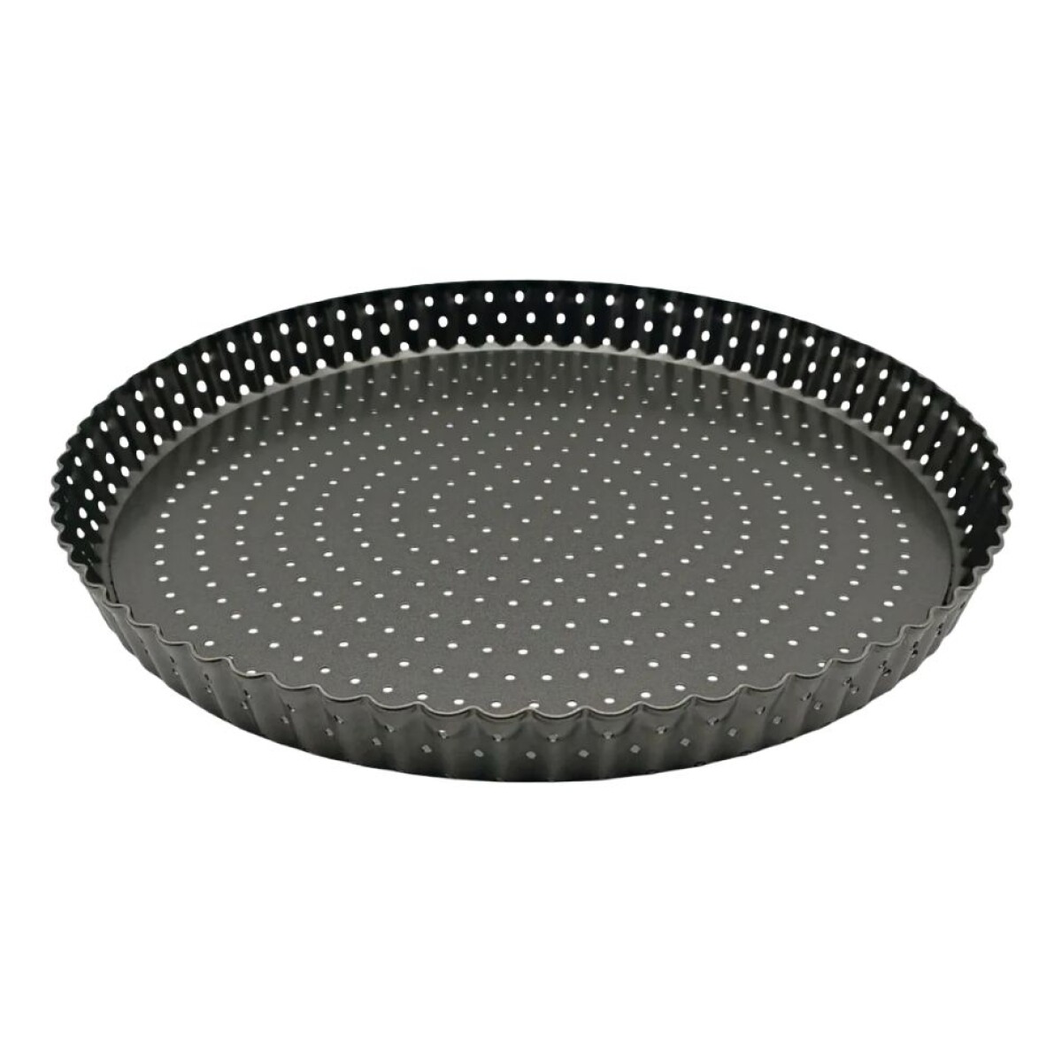 TARTERA PERFORADA ACERO CARBONO FONDO REMOVIBLE 30 cms 