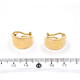 Caravanas Lisas En Oro 18K Amarillo. Caravanas Lisas En Oro 18K Amarillo.