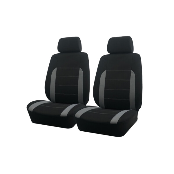 Cubreasiento Universal Pick Up Negro Con Franjas Grises  4 Piezas Cubreasiento Universal Pick Up Negro Con Franjas Grises  4 Piezas
