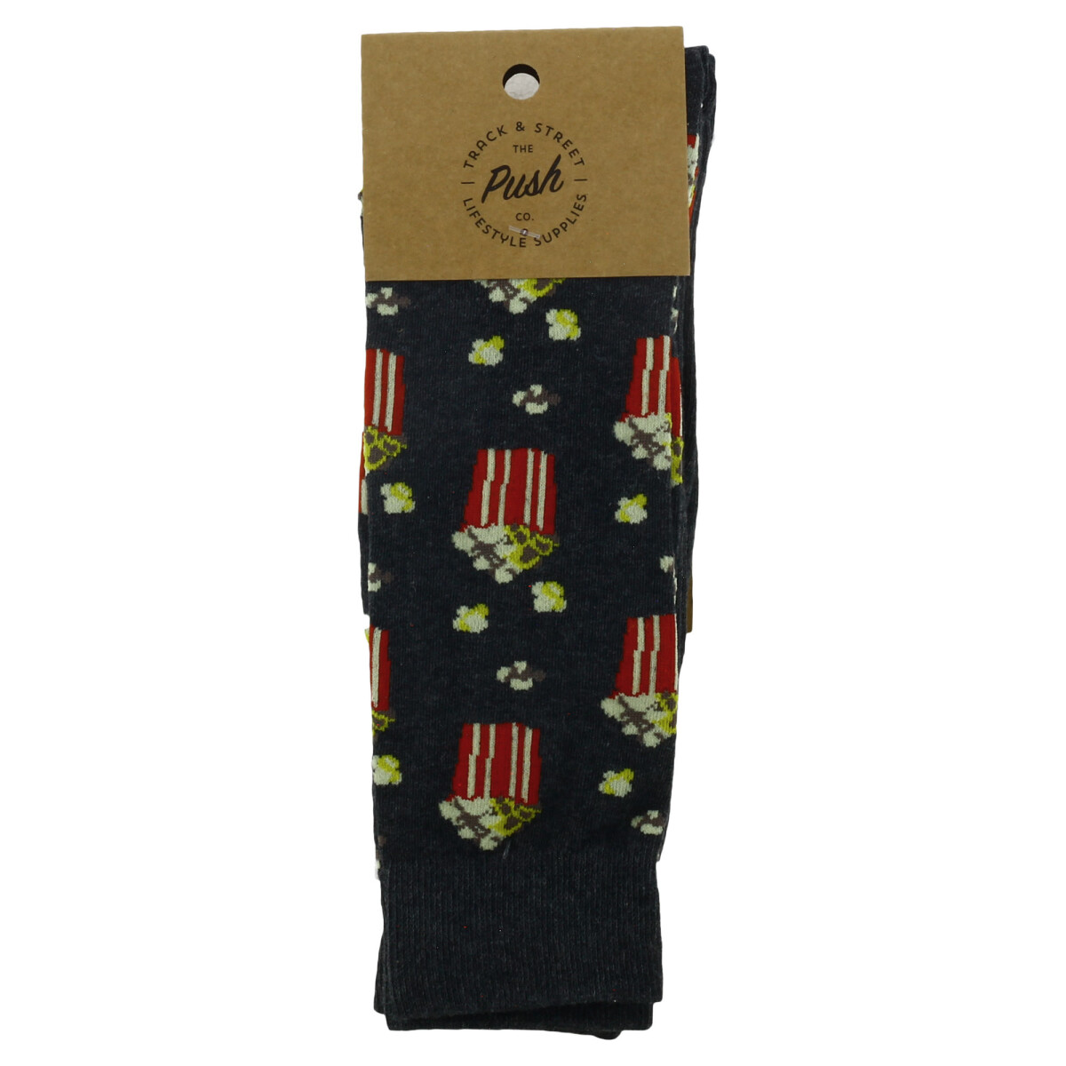 Medias de Hombre Push Media pack x 2 largo pop corn - Estampado 