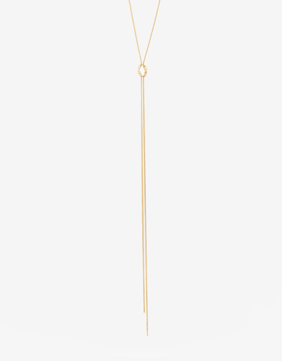 Collar Largo De Metal 