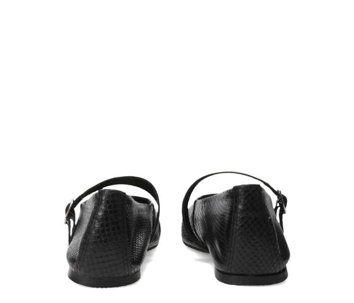 Zapatos de Mujer Miss Carol Efecto Croco Negro