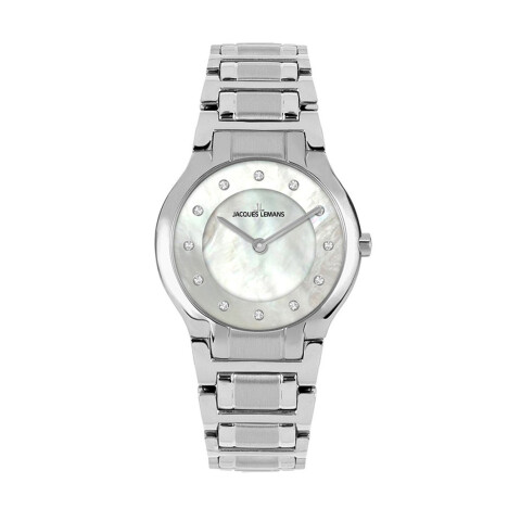 Reloj Jacques Lemans con Malla de Acero y Esfera Redonda Reloj Jacques Lemans con Malla de Acero y Esfera Redonda