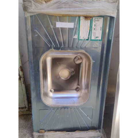 [OUTLET] Pileta Central de Acero Inoxidable y base en Hormigón 100 x 53 x 14 cm - ABOLLADA [OUTLET] Pileta Central de Acero Inoxidable y base en Hormigón 100 x 53 x 14 cm - ABOLLADA