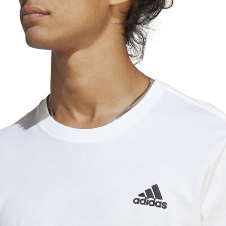 REMERA adidas ESSEMTIALS SINGLE JERSEY WHITE