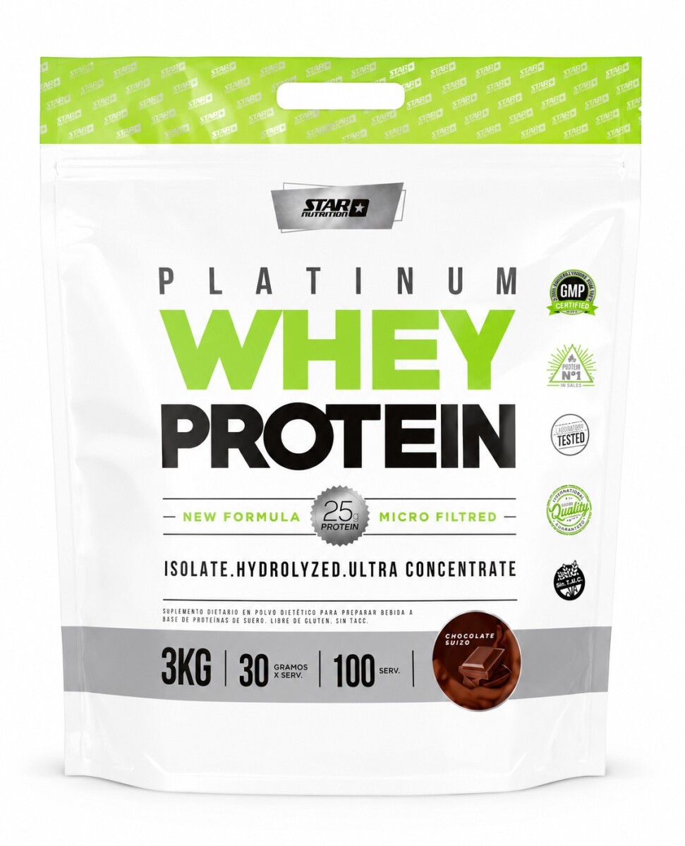 Platinum Whey Protein Chocolate 3 kg Star Nutrition 