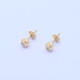 Caravanas oro18k y brillantes. Caravanas oro18k y brillantes.