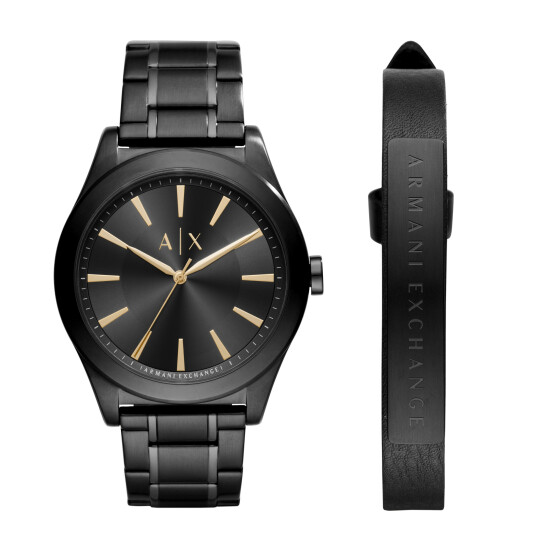 Reloj Armani Exchange Gift Set Acero Negro AX7102 0