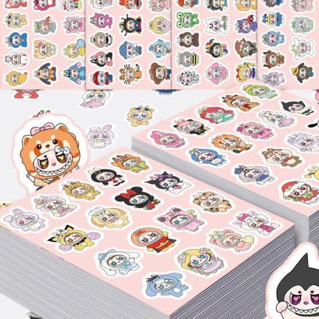 Stickers Labubus Disfrazados 6 Planchas Stickers Labubus Disfrazados 6 Planchas