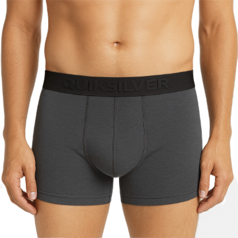 Boxer Quiksilver Classic - Gris oscuro / Gris / Negro Boxer Quiksilver Classic - Gris oscuro / Gris / Negro