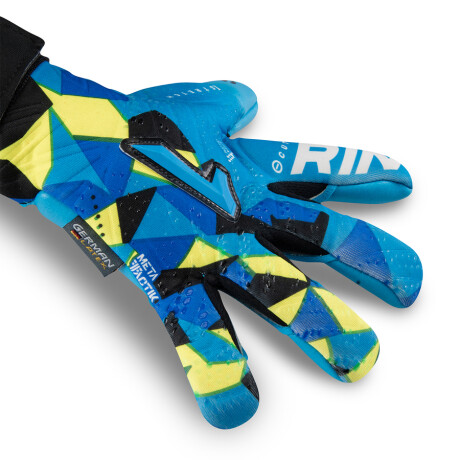 Guante Rinat Futbol Inf Meta Tactik Gk Alpha Azul-Amarillo S/C