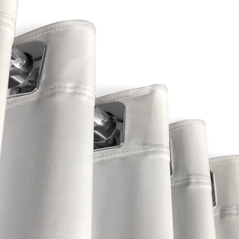 Set x4 paños cortina blackout 1,35m x 2,30m BLANCO