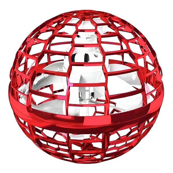 Bola Voladora Magica C/ Luces Spinner Drone Boomerang Color Rojo