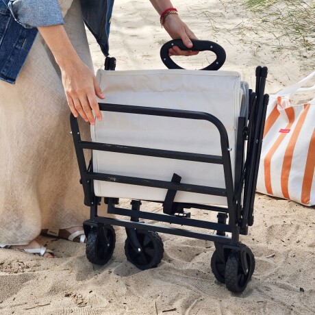 Carro plegable de carga multiuso 70x45x44cm Blanco