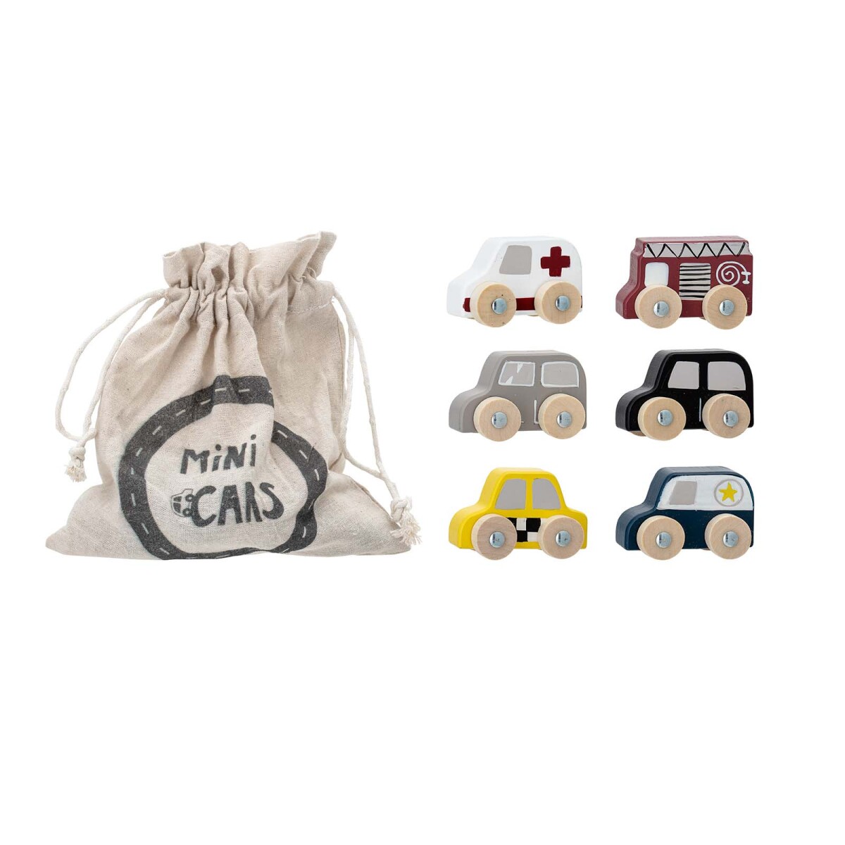 SET MINI VEHICULOS AVIN KIDS - MDF MULTICOLOR MULTICOLOR 