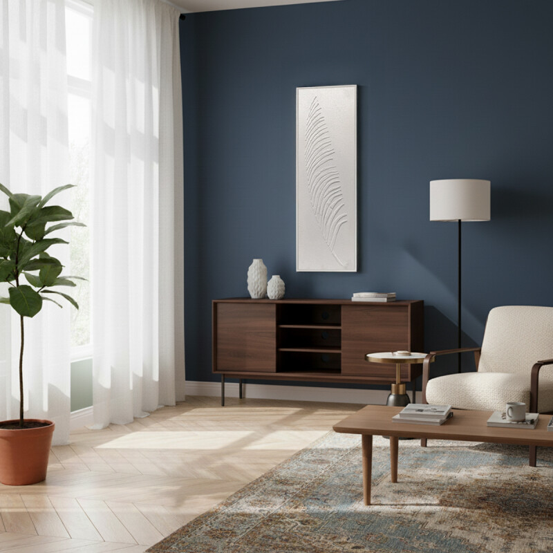 CUADRO 90x30cm MARCO HOJA BLANCO Y NEGRO 2 CUADRO 90x30cm MARCO HOJA BLANCO Y NEGRO 2