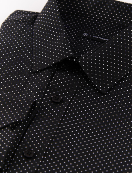 Camisa estampada negro