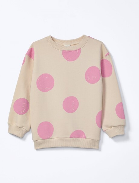 BUZO ESTAMPADO INFANTIL BEIGE