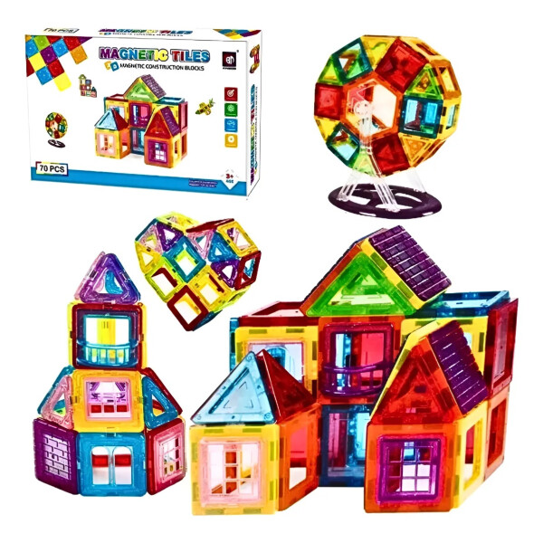 Bloques Magneticos 70 Piezas Bloques Magneticos 70 Piezas
