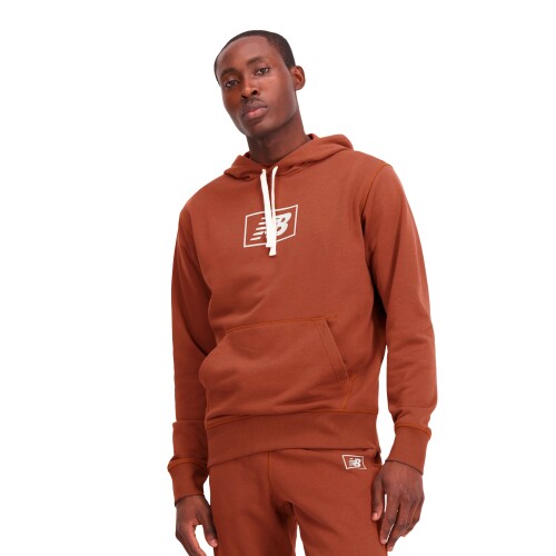 Abrigo Nb Essentials Hoodie de Hombre Chocolate