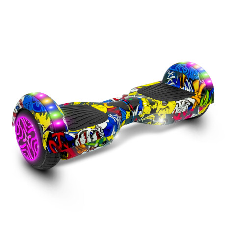 Skate Hoverboard Eléctrico 6.5 Bluetooth Luces Led N1 Grafiti