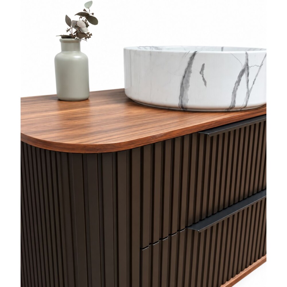 Mueble de baño Alice Suspendido 100cm Negro botiquín Gabriela 90 cm Cacau Mueble De Baño Alice Suspendido 100cm Negro Botiquín Gabriela 90 Cm Cacau