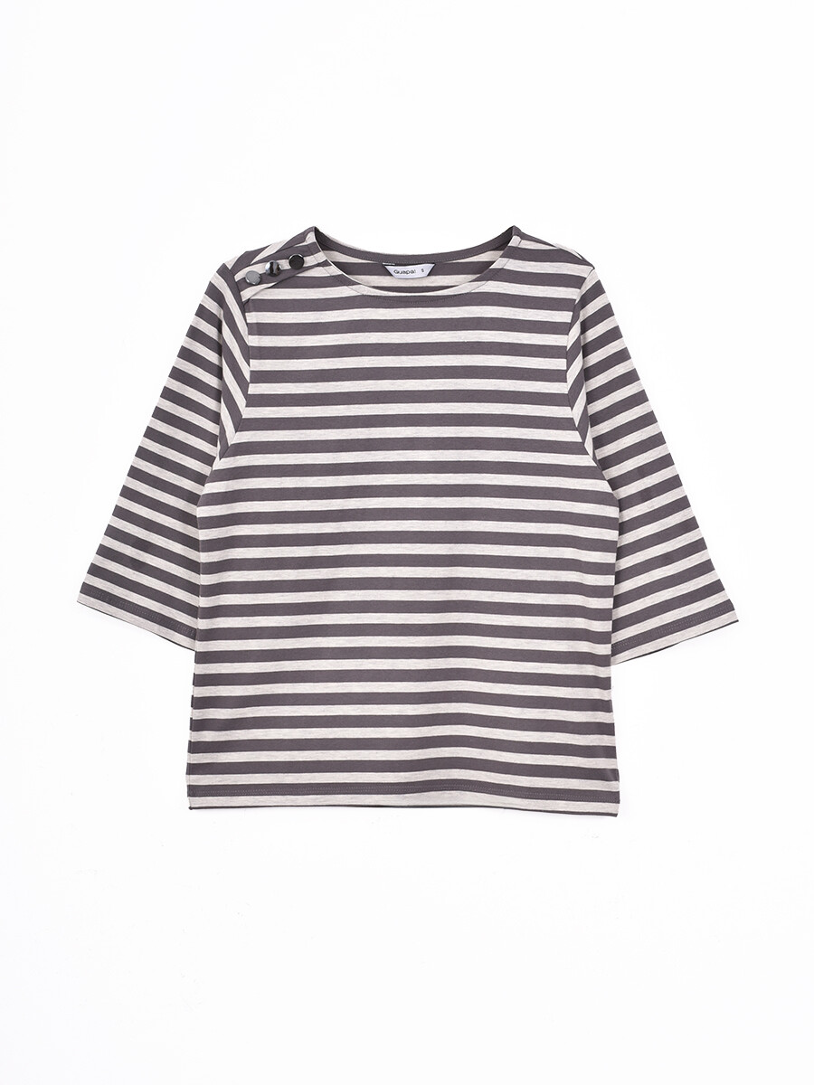 REMERA ALENDRA - GRIS MELANGE C 
